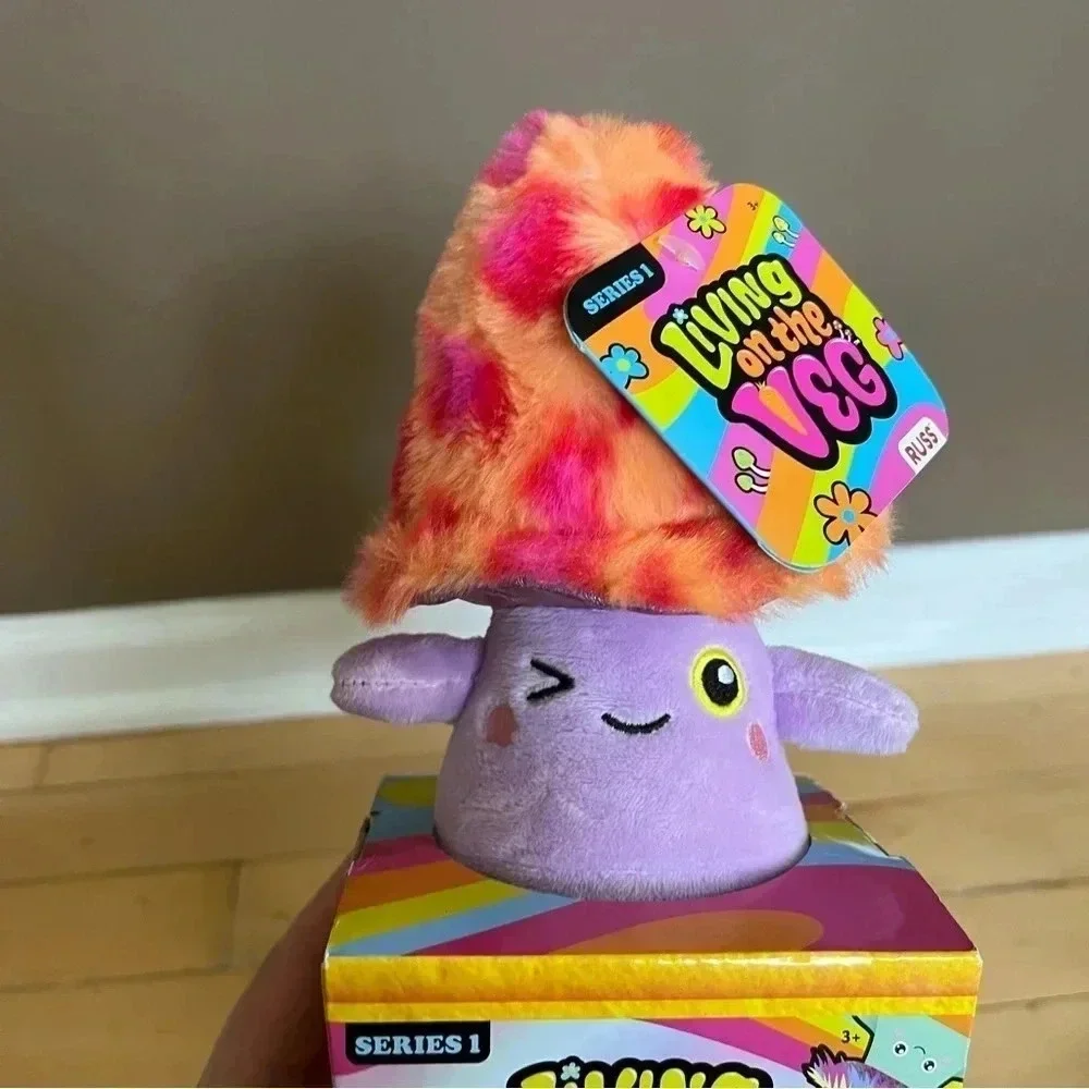 NEW Living on the Veg Fey #6 Mushroom Plush Toy Kellytoy Russ Series 1 Shroom